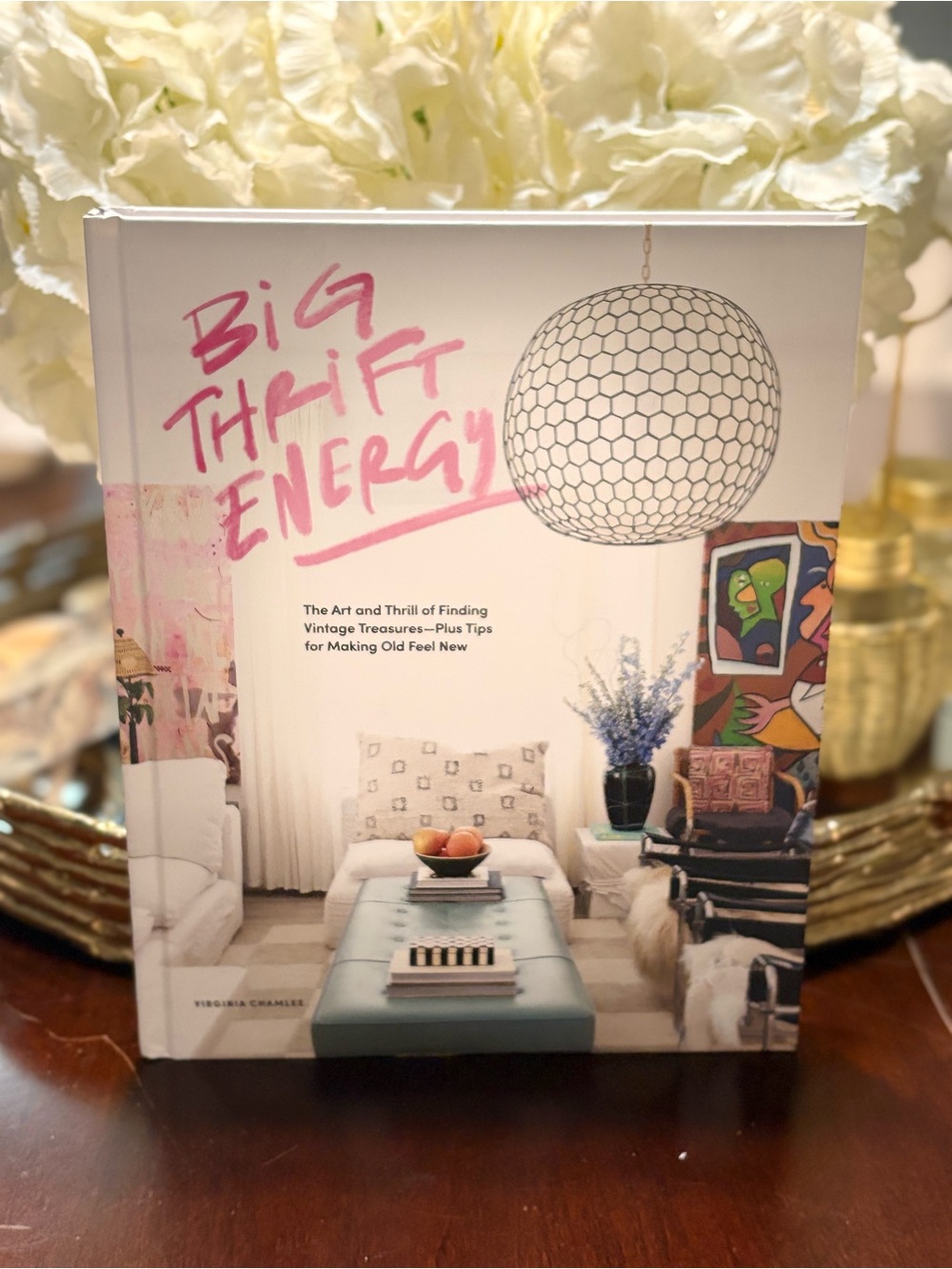Big Thrift Energy Coffee Table Book - Pink & White Cover